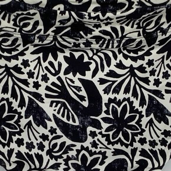 prAna Size Small Black White Flora Fauna Summer Wave Swim Bikini Bottom J19-18 - Picture 7 of 10